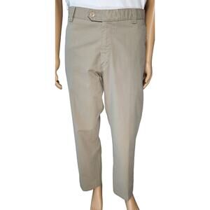 Meyer Chino Bonn Classic Trouser Beige Modern Flat Front Beige GR 56 Fits US 38